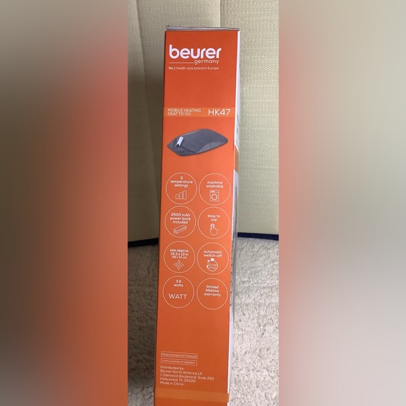 Beurer Germany HK47 MOBILE HEATING BELT TO GO with Power Bank & Storage Bag - Picture 3 of 4